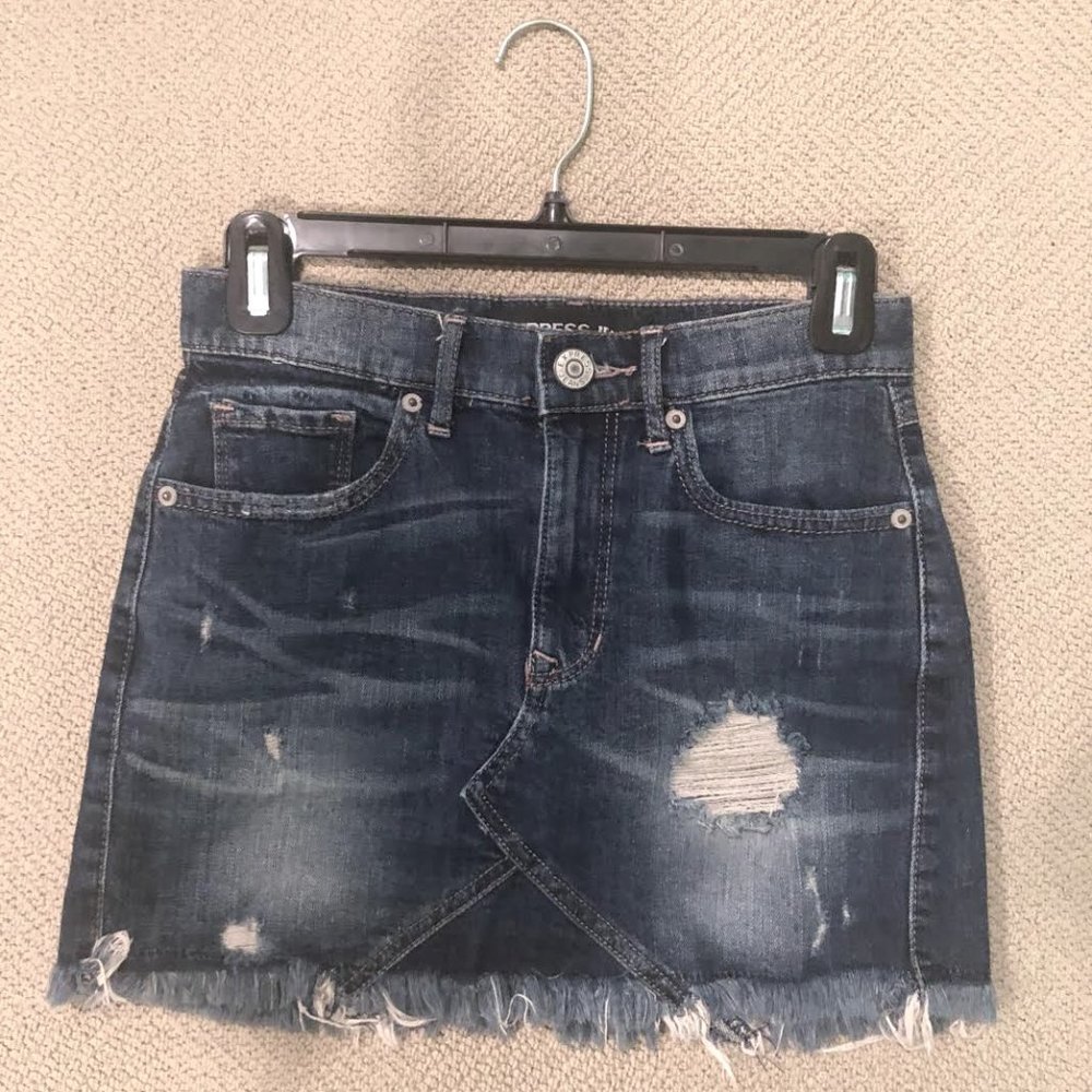Express Jean Mini Skirt